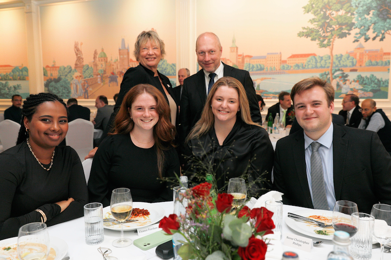 "Forshaw at an event with colleagues in D.C."