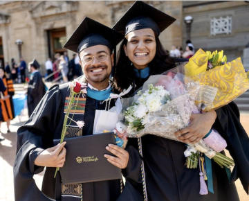 Students at graduation